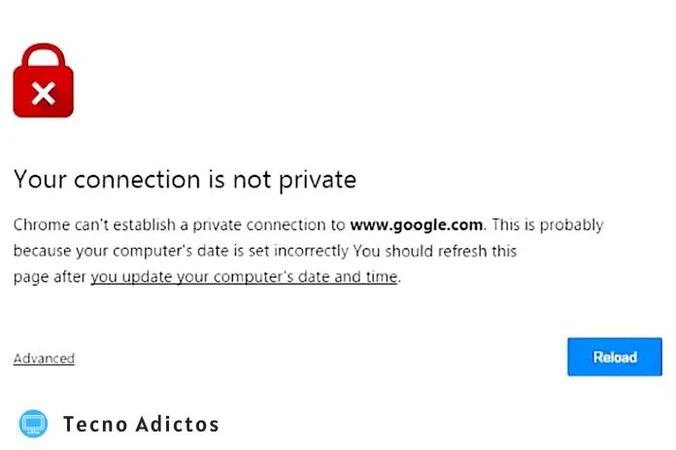 ¿Cómo solucionar el error "Su conexión no es privada" en Chrome?