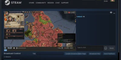 Deja que mis amigos me vean jugar Steam Games Broadcasting 3