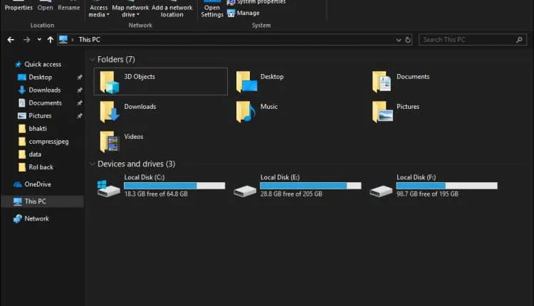 Habilite el modo oscuro en el Explorador de archivos de Windows 10