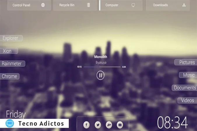 Las mejores pieles de Rainmeter para Windows 7 y 10