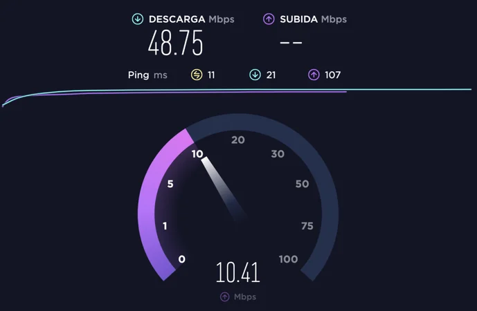mejora la velocidad de internet en casa realizando un test de velocidad