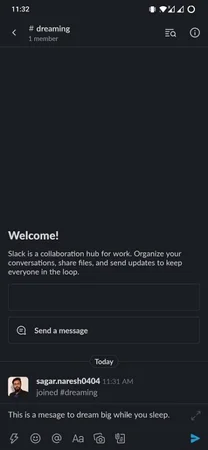 Programar mensajes de Slack Android