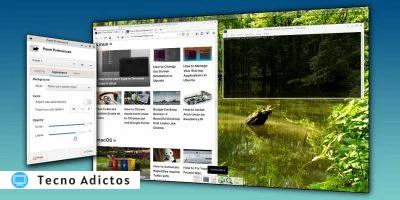 Terminal de paneles transparentes Xfce destacado