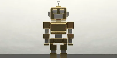 Un robot de juguete.