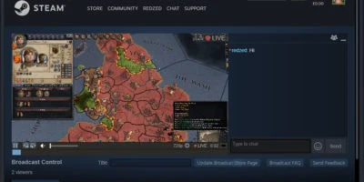 Deja que mis amigos me vean jugar Steam Games Broadcasting 3