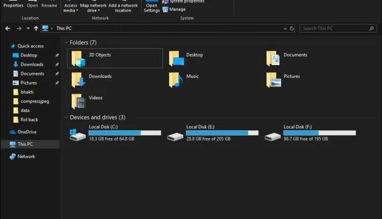 Habilite el modo oscuro en el Explorador de archivos de Windows 10