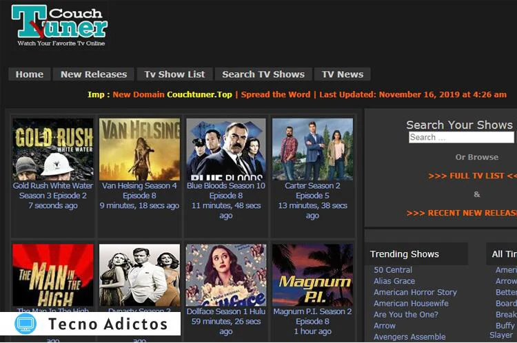 Las 5 mejores alternativas de Couchtuner para ver series de televisión en línea