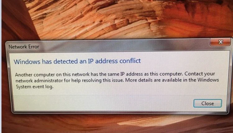 Resolver el conflicto de direcciones IP en windows 10