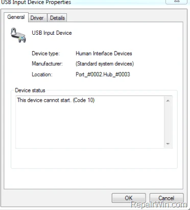 Resuelto: este dispositivo no se puede iniciar. (código 10) adaptador de red, audio de alta definición realtek o usb a serie