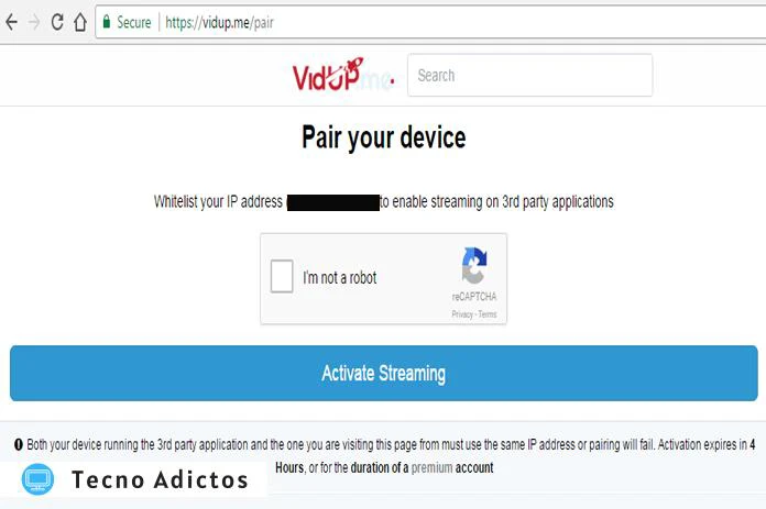 Vidup.me Pair Aka Tvad.me Pair No se puede conectar al servidor Corrección de errores en Kodi