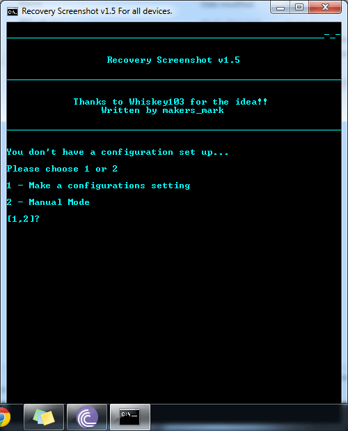 recuperación de pantalla principal
