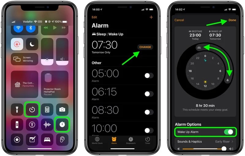 Cómo ajustar su despertador en iPhone