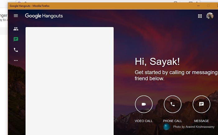 Extensiones sociales de Firefox Google Hangouts 1