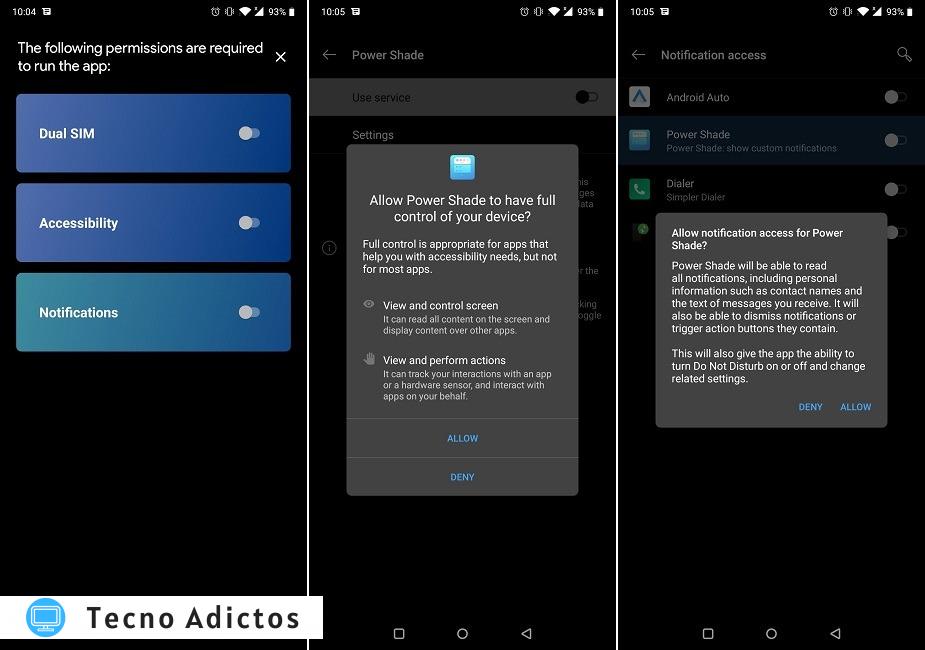 Nuevos controles multimedia Permisos de Power Shade de Android 11