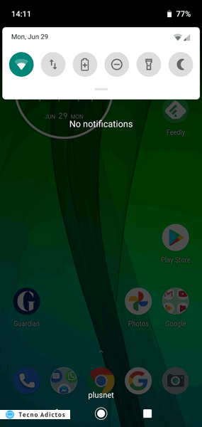 Activar la linterna en la configuración rápida de Android 1