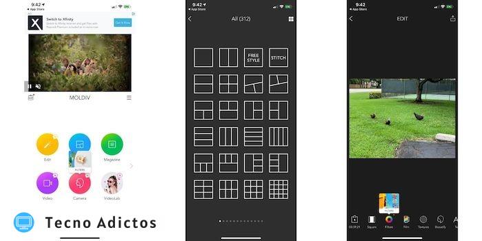 Las mejores aplicaciones de collage de fotos Iphone Moldiv