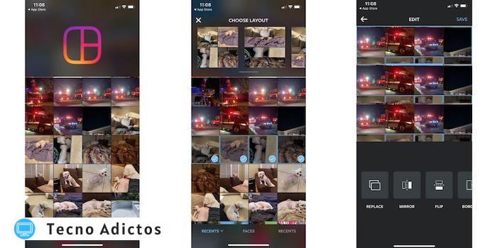 Mejores Aplicaciones de Collage de Fotos Diseño de Iphone Instagram