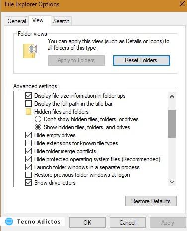 Los problemas de Outlook muestran archivos ocultos 1