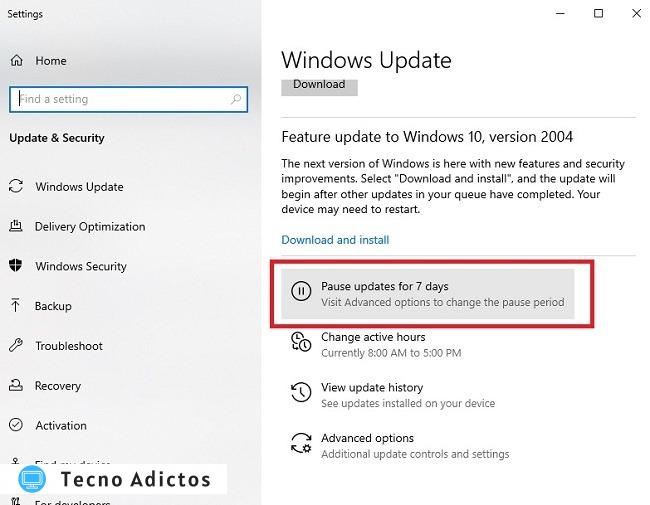 Resolución de las actualizaciones de pausa de error de conexión con medidor Bluetooth de Windows 10