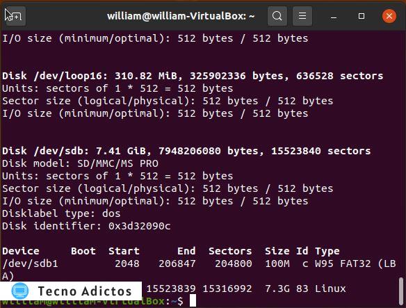 Instale las etiquetas de partición de verificación Rpi de Arch Linux
