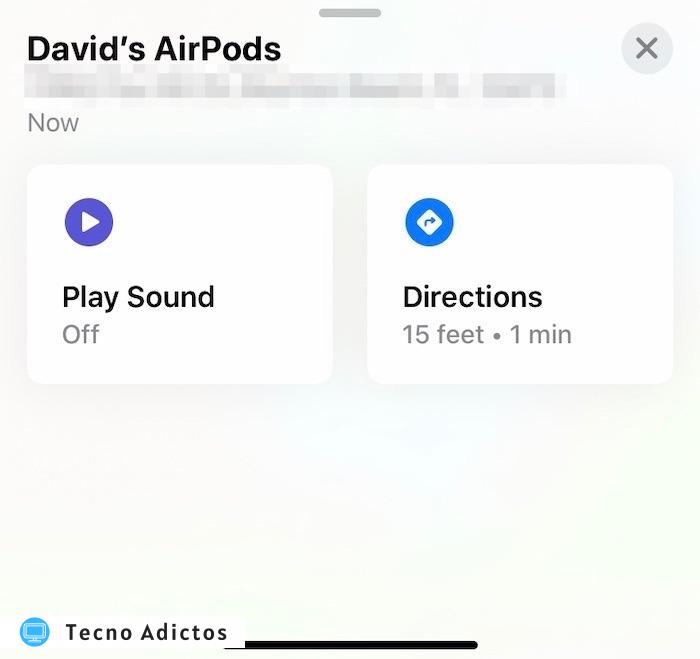 Perdió sus Airpods Haga clic en Reproducir sonido