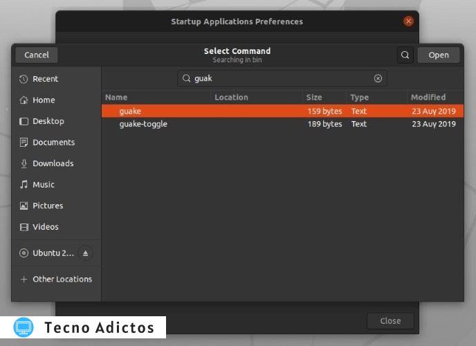 Administrar inicio de Ubuntu Agregar programa de inicio