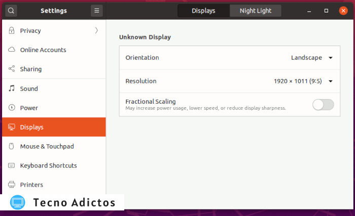 Pantallas de configuración de Ubuntu