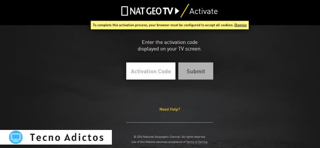 http://natgeotv.com/activate