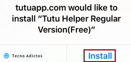 Instalar la aplicación Tutu
