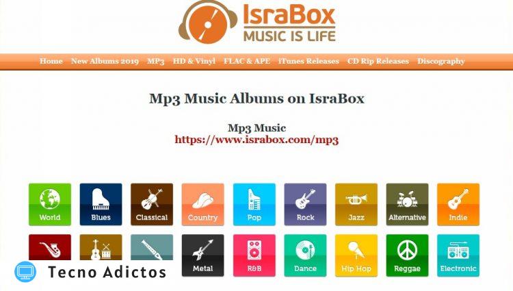 Sitio Isarabox como Mp3boo