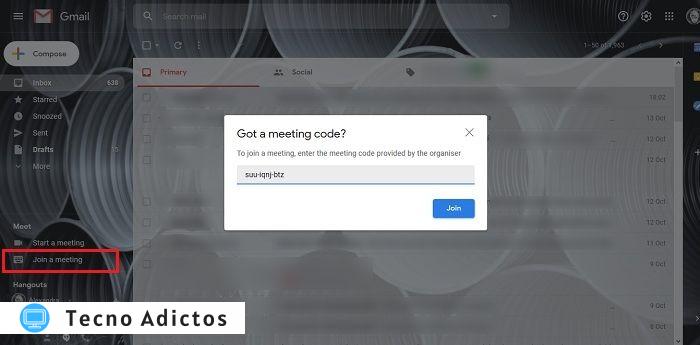 Cómo configurar la aplicación de Gmail para unirse a la reunión de Google Meet