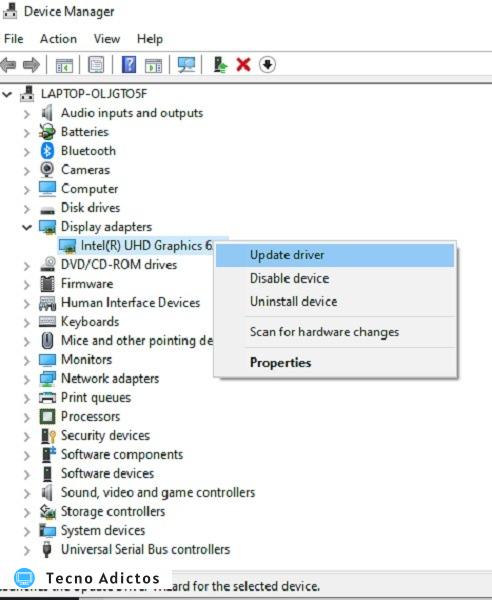 Solucionar problemas de resolución de pantalla en el Administrador de dispositivos de Windows 10