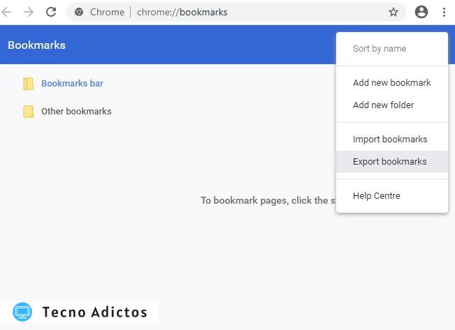 Edge Bookmarks Exportar Chrome