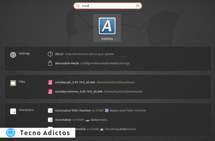 Crear accesos directos a Linux con la aplicación Autokey Run