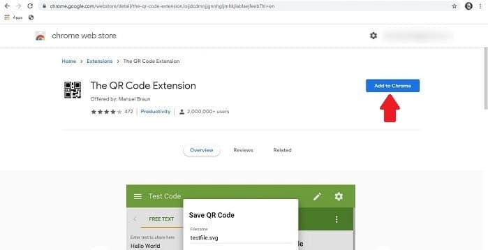 Cómo codificar Qr Chrome Obtener extensiones Tienda web