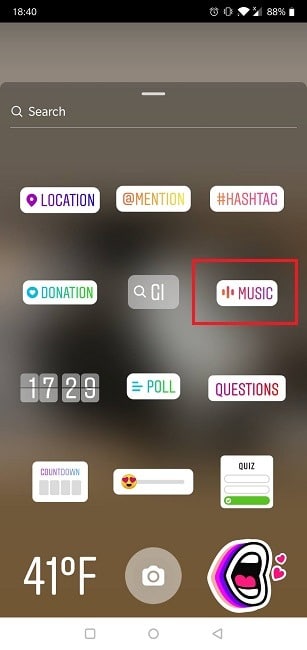 Cómo agregar música Instagram Story Music Sticker