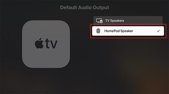 Configurar el audio de Home Theatre Apple Tv Homepod Paso final
