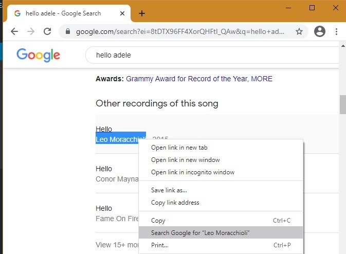 Barra lateral de búsqueda Google Chrome Edge