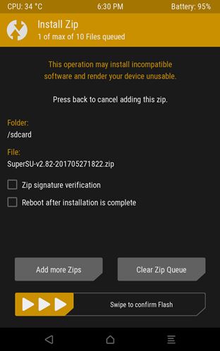 Recuperación de Root Android Phone Confirmar Flash