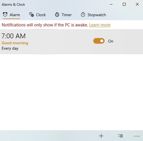 Windows10 Alarmas Temporizadores Alarmas Clic