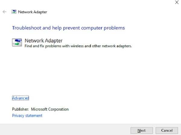 Cómo ver los detalles del adaptador de red en Windows 10 Problema