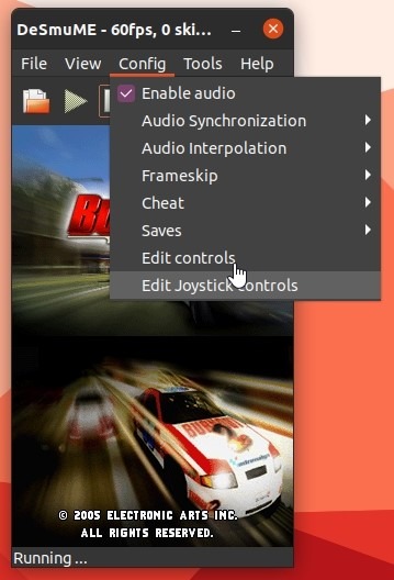 Ds Games en Linux con Desmume Edit Joystick