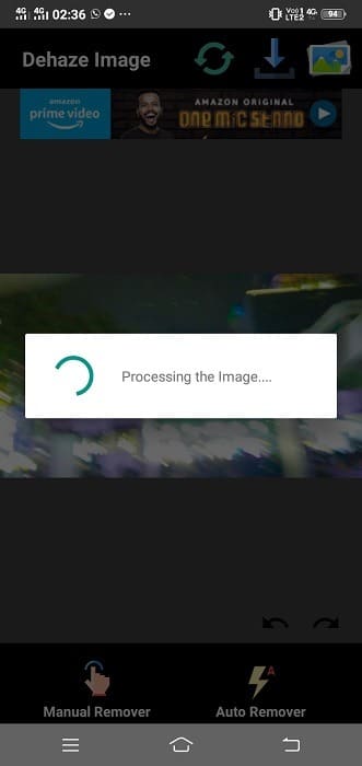 Procesamiento Hexel de imágenes borrosas de Android