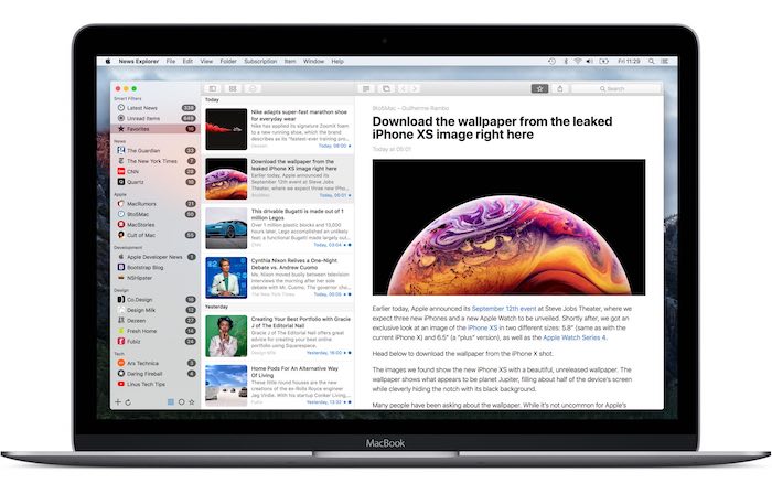 Las mejores aplicaciones Rss Mac Newsexplorer