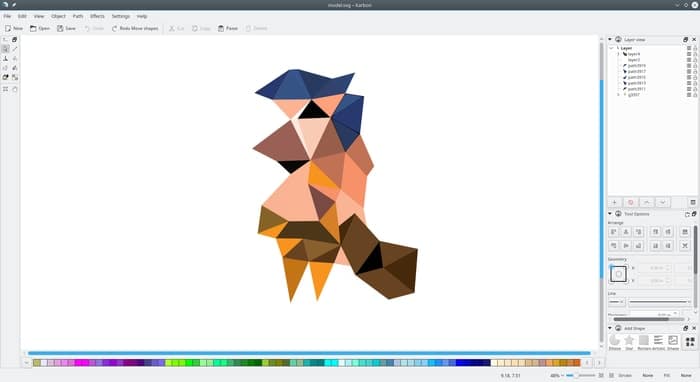 Herramientas de pintura para Linux Karbon