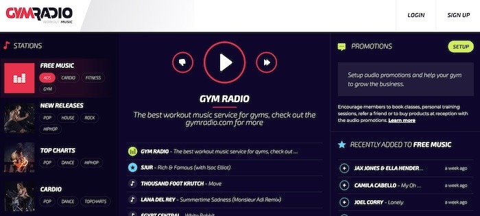 Estaciones de radio web útiles Gymradio