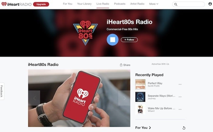Estaciones de radio web útiles Iheart80s Radio
