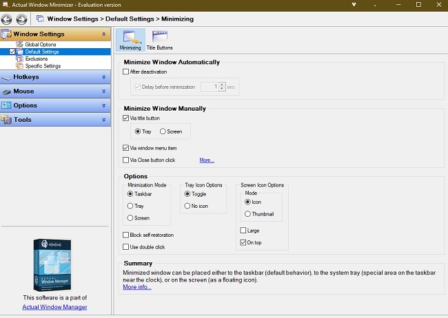 Cómo enviar programas de Windows 10 a la bandeja del sistema Minimizador de ventanas real