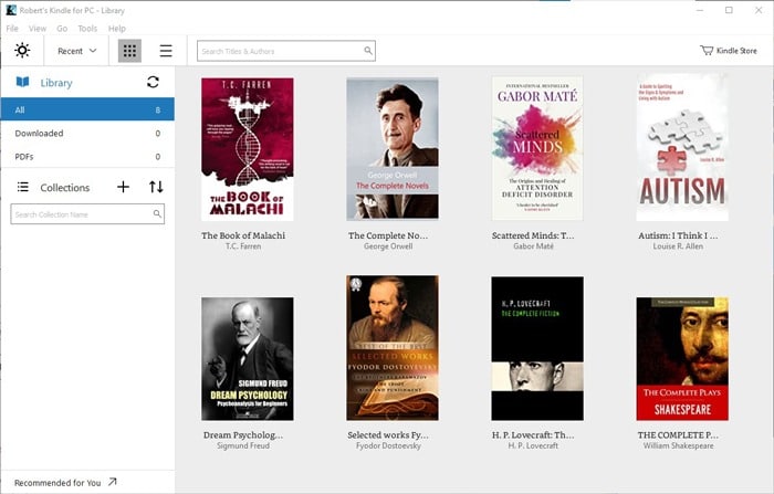 Los mejores lectores de libros electrónicos Windows 10 Kindle para PC