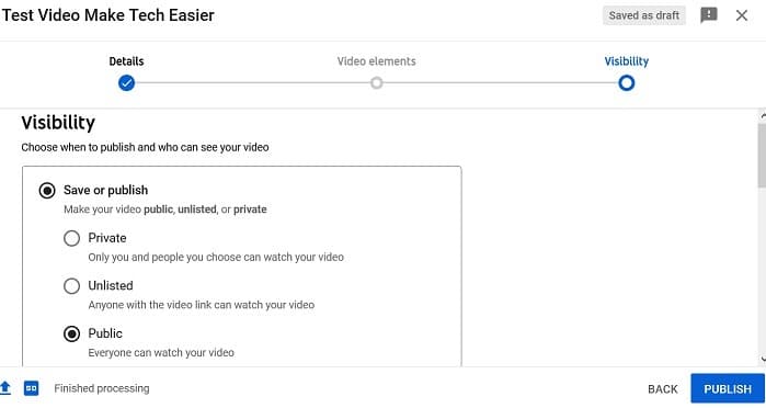 Subir la privacidad de los videos de Youtube